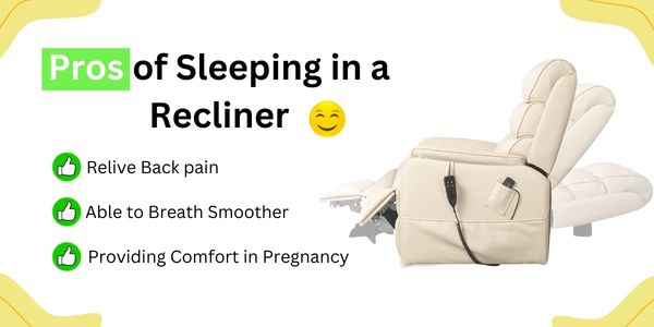 Pros of sleeping in a recliner, pros and cons of sleeping in a recliner