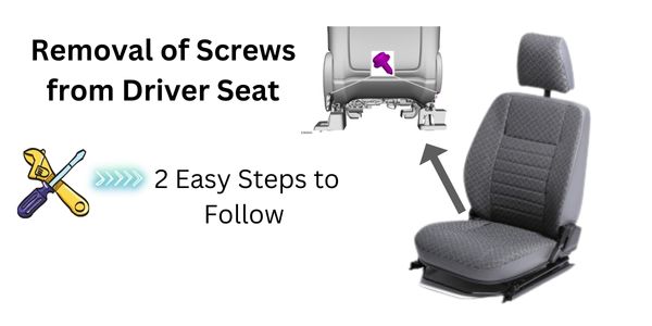 Removal of Screws from Driver Seat, how to fix driver seat recliner