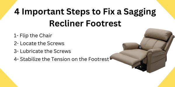 4 Important Steps to Fix a Sagging Recliner Footrest, how to fix a sagging recliner footrest