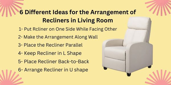 6 Different Ideas for the Arrangement of Recliners in Living Room, how to arrange a living room with 2 recliners