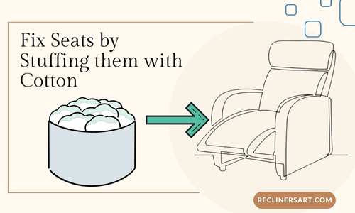 How to Fix a Sagging Recliner Seat, Fix recliner Seats by Stuffing them with Cotton