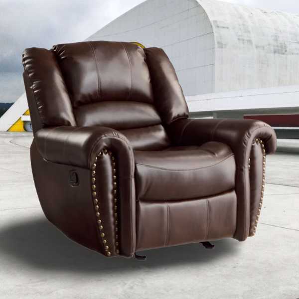 Leather Glider Reclining Chair for sciatica pain