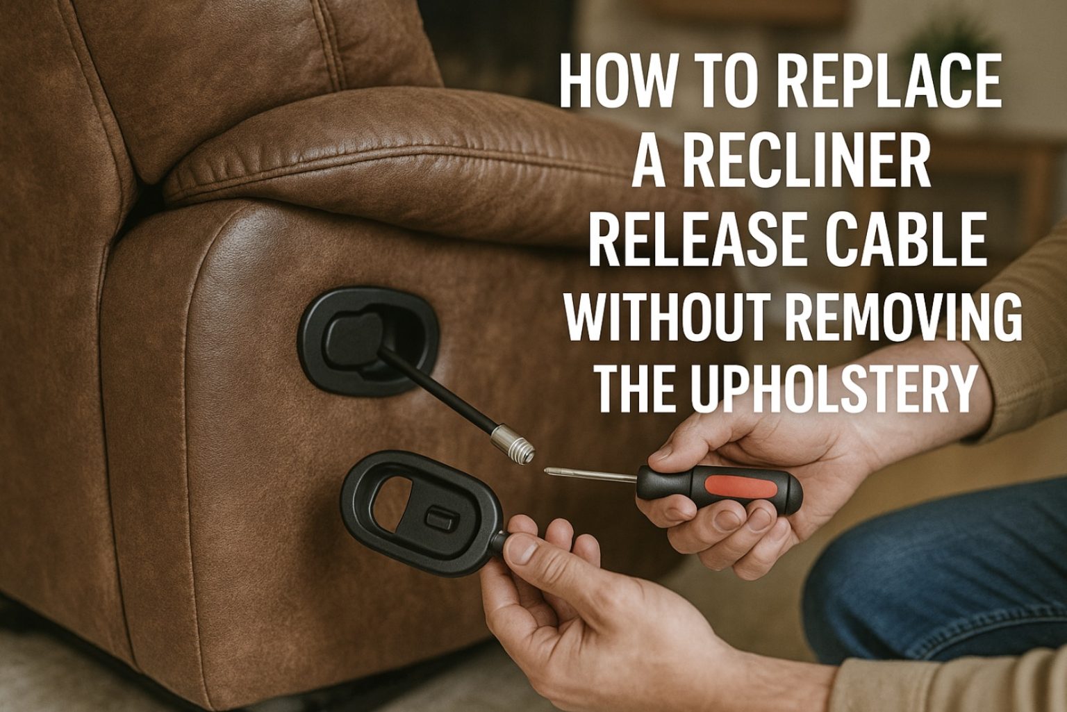 How to Replace a Recliner Release Cable Without Removing the Upholstery ...