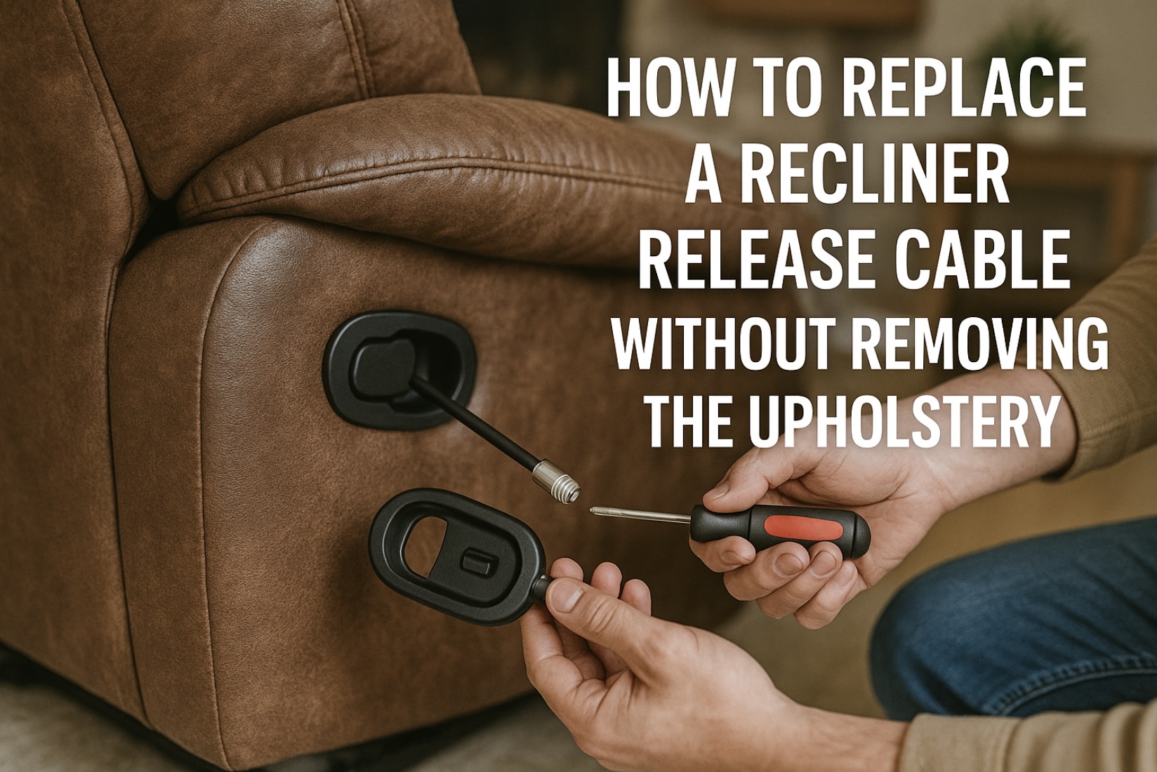 How to Replace a Recliner Release Cable Without Removing the Upholstery ...